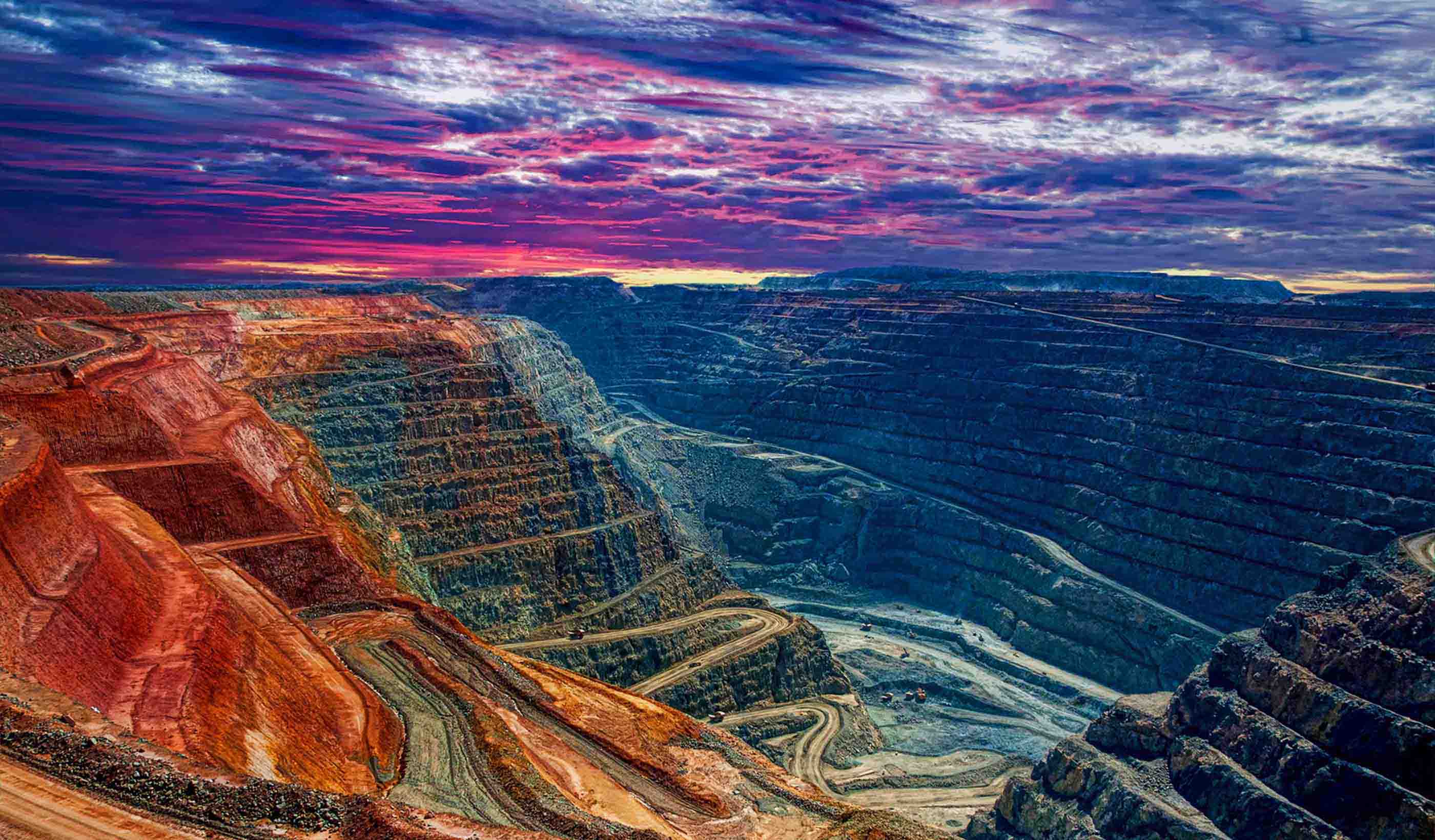 open pit mining