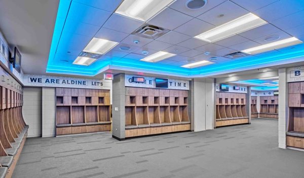 Interior locker room.