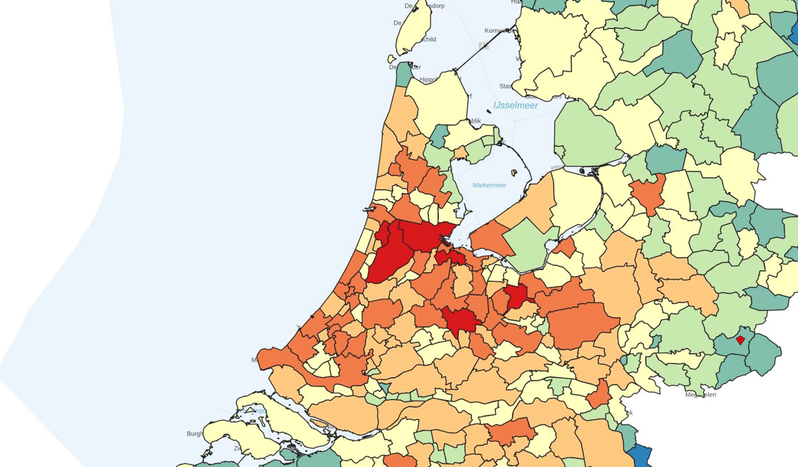 A graphic heat map